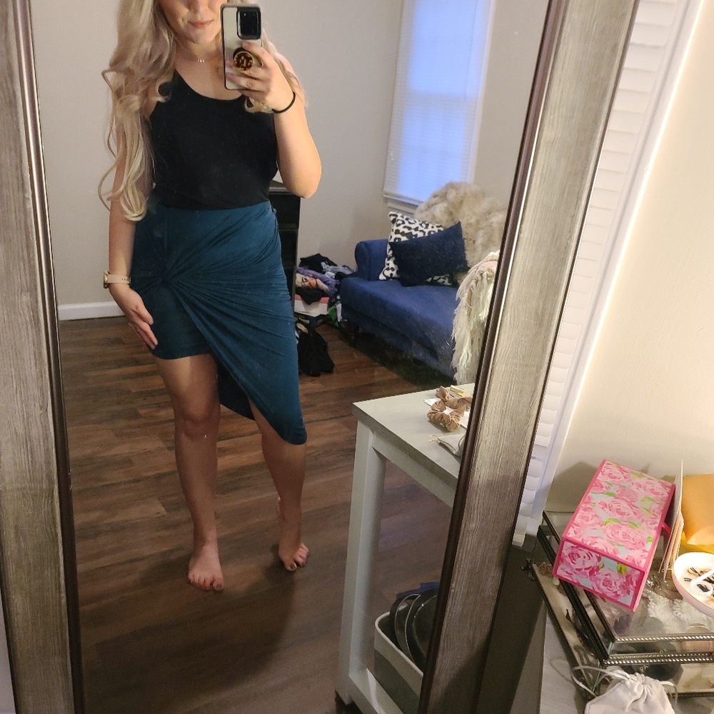 Hi-Lo maxi skirt